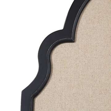 Kate and Laurel Hogan Framed Arch Fabric Pinboard