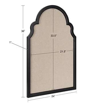 Kate and Laurel Hogan Framed Arch Fabric Pinboard