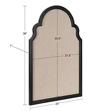 Kate and Laurel Hogan Framed Arch Fabric Pinboard