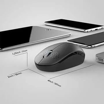 Quiet Wireless Mouse for Home, Office & Travel - seenda