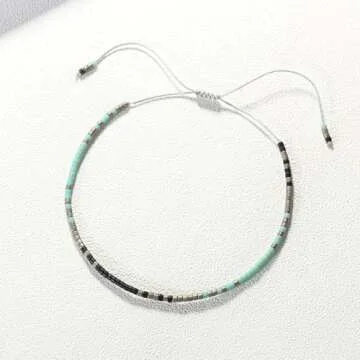 KELITCH Handmade Miyuki Seed Beads Friendship Bracelet