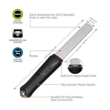 Versatile SHARPAL Dual-Grit Diamond Knife Sharpener