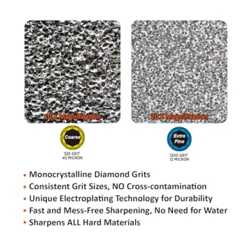 Versatile SHARPAL Dual-Grit Diamond Knife Sharpener