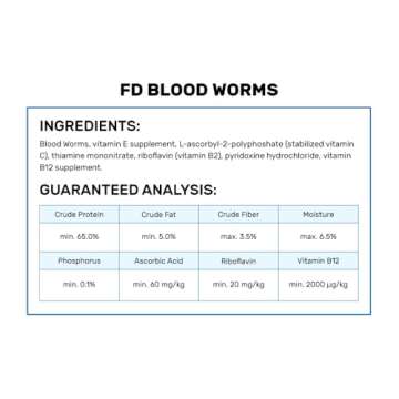 Hikari Bio-Pure Freeze Dried Blood Worms for Pets, 0.42-Ounce