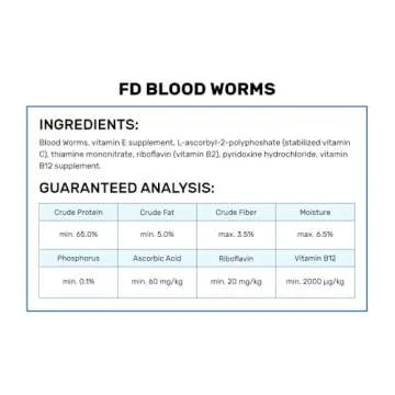 Hikari Bio-Pure Freeze Dried Blood Worms for Pets, 0.42-Ounce