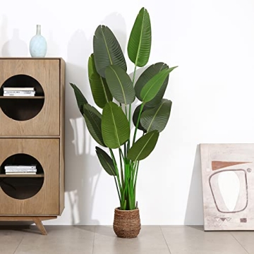 Fopamtri 6 Feet Artificial Bird of Paradise Plant