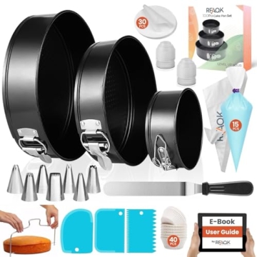 RFAQK 100PC Cake Pan Set for Everyone's Baking Needs