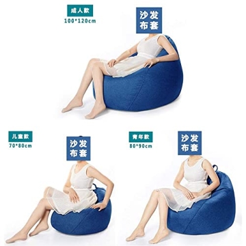 KODENG Large Bean Bag Pouf for Stylish Storage Solutions