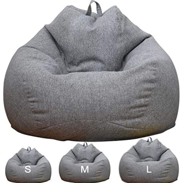 KODENG Large Bean Bag Pouf for Stylish Storage Solutions