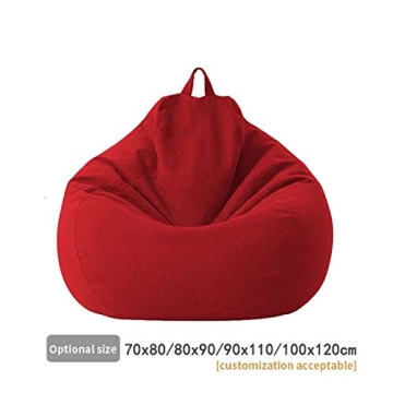 KODENG Large Bean Bag Pouf for Stylish Storage Solutions