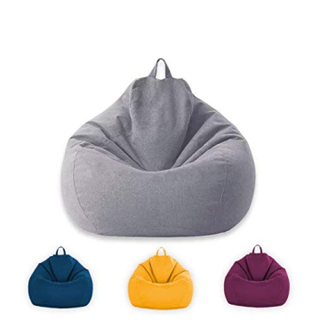 KODENG Large Bean Bag Pouf for Stylish Storage Solutions