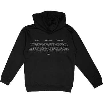Beyoncé Official Renaissance World Tour Merch On Air Hoodie, Black, XX-Large