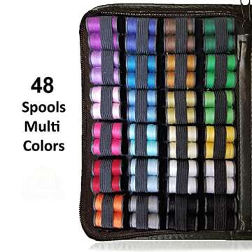 ARTIKA Sewing Kit for Adults and Kids (119 PCS) - Small Beginner Set w/Multicolor Thread, Needles, S...