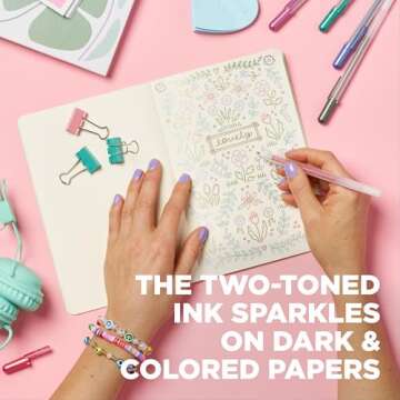 Sakura Gelly Roll Gold Shadow Pens - 5 Pack for Art and Journals