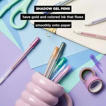 Sakura Gelly Roll Gold Shadow Pens - 5 Pack for Art and Journals