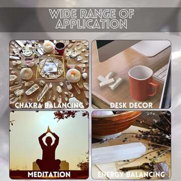 SOUL STICKS 4 Selenite Crystal Wand | Variety Pack Selenite Sticks for Healing | Reiki & Metaphysical Energy Drawing | Wicca Altar Crystals Stick Healing Reiki Home Witchcraft Supplies - Pack of 20