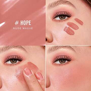 KIMUSE Soft Cream Blush - Long-Wearing Liquid Makeup
