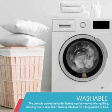 Fairfield Poly-Fil Extra-Loft Quilt Batting, Premium Polyester Batting for Quilting, Ideal for Lap Blankets and Crib-Size Projects, Quilting Supplies, 45" X 60"