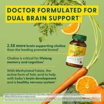 MegaFood Baby & Me 2 Prenatal Vitamins for Moms