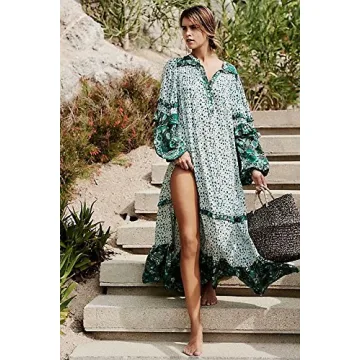 Stylish R.Vivimos Floral Maxi Dress for Summer Style