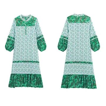 Stylish R.Vivimos Floral Maxi Dress for Summer Style