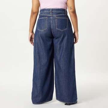 The Drop Women's Alba Wide-Leg Relaxed Denim