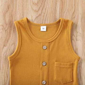Trendy Baby Girl Boy Summer Romper Bodysuit - Soft & Stylish