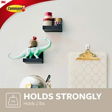 Command Display Ledges, Damage-Free, Easy Install Shelves