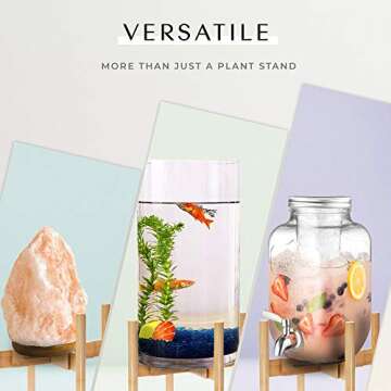 Adjustable RAINBLELAND Indoor Plant Stand - Elevate Your Decor