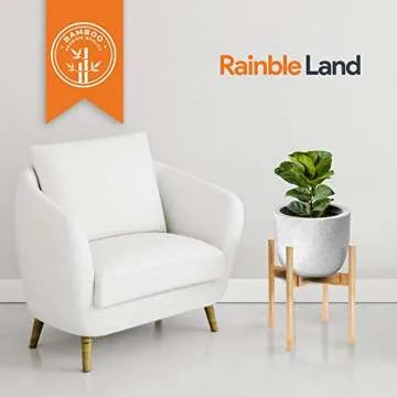 Adjustable RAINBLELAND Indoor Plant Stand - Elevate Your Decor