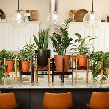 Adjustable RAINBLELAND Indoor Plant Stand - Elevate Your Decor