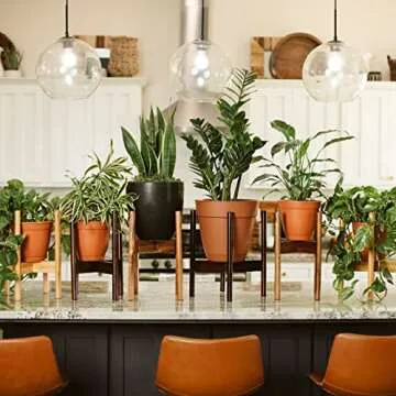 Adjustable RAINBLELAND Indoor Plant Stand - Elevate Your Decor