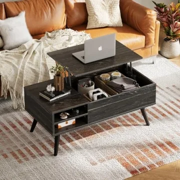 Stylish WLIVE Wood Lift Top Coffee Table for Modern Living