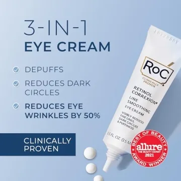 RoC Retinol Eye Cream for Dark Circles & Wrinkles - Mini Size