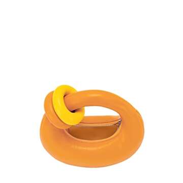 JW PEI Women's Abacus Top Handle Bag – Eco-Friendly & Chic in Orange