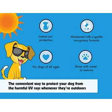 Petkin Dog Sunscreen Sunstick – Sunscreen for Dogs and Puppies, SPF 15 – Simply Rub on Anytime for Instant Sun Protection – Vanilla Coconut Scent, .5 oz Net Weight – Ideal for Home or Travel