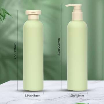 CteaTs 8.8oz Travel Bottles for Toiletries 2 Pcs Travel Shampoo and Conditioner Bottles Refillable P...