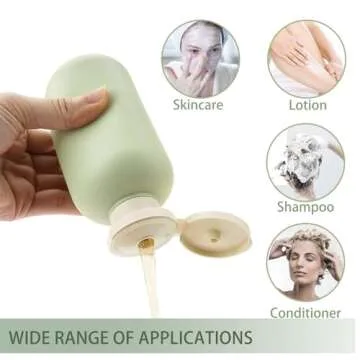 CteaTs 8.8oz Travel Bottles for Toiletries 2 Pcs Travel Shampoo and Conditioner Bottles Refillable Plastic Squeeze Bottles with Flip Cap and Pump Dispenser