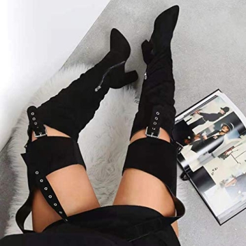 Stylish DETOGNI Over The Knee Boots for Women