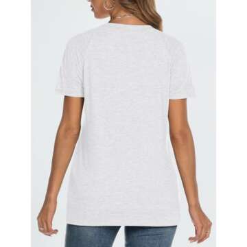 AUTOMET T Shirts Short Sleeve Crewneck Tees for Women Trendy Lightweight Soft Casual Summer Tops Clothes 2025 White S