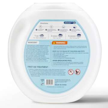 MO'OREA Laundry Detergent Pods,Green Fresh Scent,Long Lasting Scent,2 in1 Pacs with Scent Booster Be...