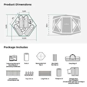 ACACIA Space XL Tent for Camping and Glamping Experience
