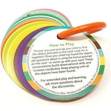 Mollybee Kids Scavenger Hunt Cards for Toddlers - Fun Learning Game