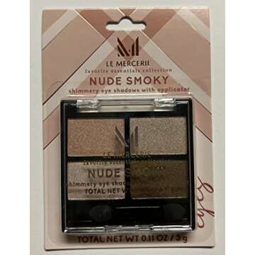LE MERCERIE Nude Smokey Shimmery Eye Shadow with applicator