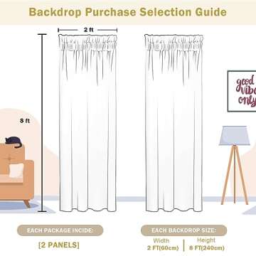 2×8FT-2PCS Gold Sequin Backdrop Curtains Panels, Photography Backdrop Glitter Curtains Fabric Background for Christmas Wedding Party Decor