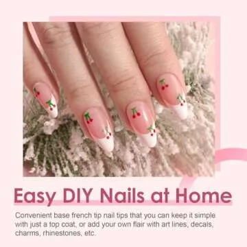Canvalite French Tip Press on Nails - Easy Gel Nail Tips