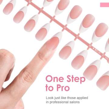 Canvalite French Tip Press on Nails - Easy Gel Nail Tips