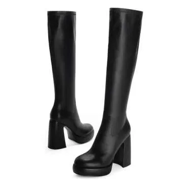 Modatope Platform Knee High Boots for Women - Chic Design