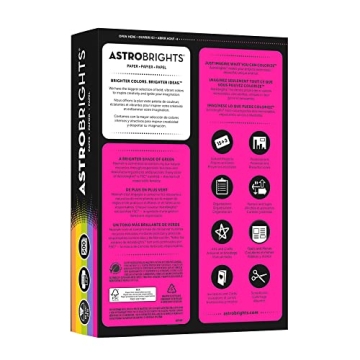 Neenah Astrobrights Color Paper, 24 lb, 500 Sheets