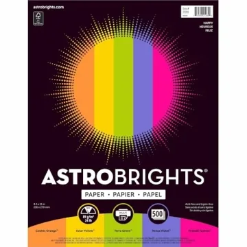 Neenah Astrobrights Color Paper, 24 lb, 500 Sheets